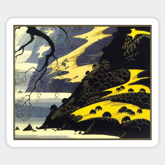 eyvind earle Sticker by QualityArtFirst